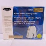 Belkin 4-PORT Cable/dsl Gateway Router 10/100BT Ethernet New And Sealed. Fixed Price $19.99.