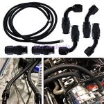 AN6 6-AN Nylon Ptfe Fuel Line Hose End Fittings Kits E85 Black 12FT. Fixed Price $33.98.