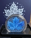2026 1OZ Copper Winter Maple Featuring Dual Sided Diamond Dust With Box/display.. Fixed Price $35.00.