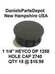 X15 1-1/4" Heyco 2740 Dp 1250 Hole Cap Dome Plug Black Plastic Nylon Cover Usa. Fixed Price $10.99.