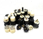 Hubbell L5-20 & L6-20 Leviton 5-15 Plug And Female Connector Used. Fixed Price $5.00.