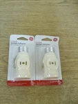 Lot Of Ge 54180 2-OUTLET Socket Adapter W/ Pull Chain *free Shipping*. Fixed Price $16.99.