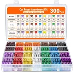 300PCS Car Assortment Kit, 160 Mini Blade Fuses Automotive + 90 Standard. Fixed Price $13.99.