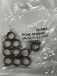10 For Briggs # 791850, 93053 (red) Fuel Line Clamps 1/2 Hose, 1/4. Fixed Price $15.00.