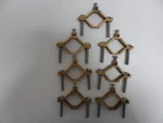 Lot Of (7) Bronze Grounding Clamp 1-1/4" 2IN Pipe. Fixed Price $30.00.