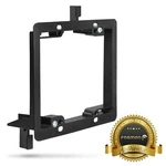 Fosmon 5 Pack 2 Gang Low Voltage Easy Install Flush Mount Bracket Plate Black. Fixed Price $14.99.