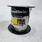 Southwire 11588183 Thhn Building Wire, Copper, 12 Awg, 1C, White, Solid, 50 Ft. Fixed Price $27.58.