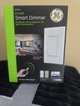 Ge Z-wave Plus Smart Control Dimmer Switch New White & Almond Plates Included. Fixed Price $25.00.