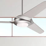 52" Modern Fan Flow Matte Nickel Led Ceiling With Remote. Fixed Price $720.00.