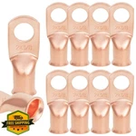 Nekiex 10PCS 2AWG 3/8" Copper Crimp Lugs Battery Cable Terminals. Fixed Price $20.00.