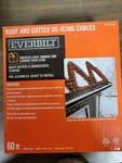 New Everbilt 60' Roof De-icing Cable Kit Gutter Downspouts Winter Mounting. Fixed Price $19.99.