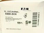 New Lot Of Eaton 84BK-BOX Black Side Outlet Plugs, 125V 15A Pole Wire. Fixed Price $32.95.