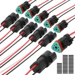Dt Connectors Waterproof, 18 Awg Automotive Electrical Male And Fe.... Fixed Price $19.18.