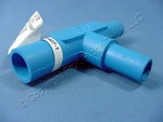 Leviton Blue Cam Plug Tapping Connector Series Taper Nose 600V 15A22-B. Fixed Price $23.74.