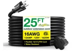 Gogreen Power 25 Ft. 16/3 Heavy Duty Extension Cord - Black. Fixed Price $19.00.