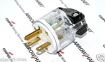 1PCS-COOPER 8666 15A 250V Thermoplastic Hospital Grade Plug Nema 6-15. Fixed Price $17.70.
