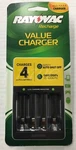 Rayovac Rechargeable Battery Charger For / 4AAA Batteries. Fixed Price $14.99.