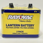 6 Volt Heavy Duty Pack Rayovac 944-2R: Lantern Battery With Spring Terminals. Fixed Price $9.97.