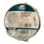Bell 5361-1 4-INCH White Rnd. Weatherproof Box With 1/2 Threaded Outlets. Fixed Price $14.98.
