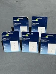 Lot Of 5 Leviton Toggle Slide Dimmer Switch White TSL06-1KW, Factory Sealed. Fixed Price $60.00.