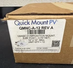 Quick Mount Pv Qmnc-a- Rev 12X12-INCH Conduit (12 Units). Brand New. Fixed Price $135.00.