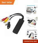Vhs To Digital Converter - Rca Usb Capture Card For Easy Archiving. Fixed Price $9.99.