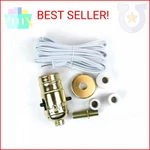 Jandorf 60131 Kit, Make-a-lamp With Bottle Adapters Brass Finish, White. Fixed Price $18.83.
