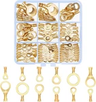 160 Pcs Copper Ring Terminals M3 M4 M5 M6 M8 M10 Brass Wire Connectors Cable. Fixed Price $16.99.