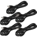 5PK 6FT 16 Awg Universal Power Cord (IEC320 C13 To Nema 5-15P) Pc Ballast Cables. Fixed Price $24.99.