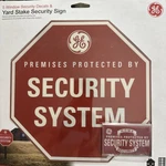 Ge Security Yard Stake Sign & 5 Window Decals New With Sealed. Fixed Price $24.70.