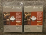 Lutron GL-600H-DK Single Pole Electronic White Ivory Slide Dimmer Switch X2. Fixed Price $19.95.