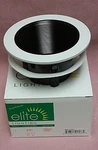 Case 24 Elite Lighting B401P 4" Phenolic Baffle Recessed Bk W/white Rim. Fixed Price $90.00.