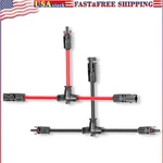 Solar Panel Parallel Connectors 10AWG 2 Branch Adapter Cable. Fixed Price $26.99.