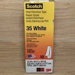 Scotch Vinyl Color Coding Electrical Tape 35 White 1/2 X20 Ft X.007(PACK Of 10). Fixed Price $17.95.