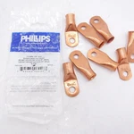 Pack Phillips 4/0 Awg 3/8" Stud Copper Lug Terminals. Fixed Price $23.39.