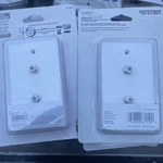 Lot Of 10!! Utilitech And Ge Coaxial Dual Wall Plate White Screws Included. Fixed Price $20.00.