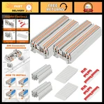 Push-in Twin Spring Din Rail Terminal Block Connectors 112 Pcs With Covers & J. Fixed Price $105.99.
