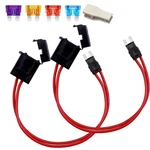 2PCS 12-24V 16 Awg Specialized Car Fuse Holder Connector Small Blade Type Fus.... Fixed Price $15.89.