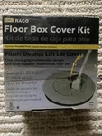 Nos, Raco Floor Box Cover Kit CAT#5511 Gray Nonmetallic. Fixed Price $22.00.