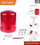 Durable 12V Led Rotating Strobe Light With Alarm Buzzer - Emergency Alert System. Fixed Price $33.99.