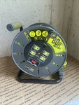 80 Feet Large Cord Reel With Safety Overload Circuit Breaker Led Power Indicator. Fixed Price $125.00.