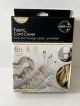 Cordinate Fabric Cover, 6 Ft, Hide & Manage Cables - Champagne. Fixed Price $19.99.
