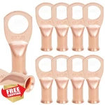 Nekiex 10PCS 8AWG 3/8" Copper Battery Crimp Lugs Terminals. Fixed Price $20.00.