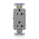 Leviton Decora Plus Commercial Grade Duplex Receptacle 20 Amp Self Grounding .... Fixed Price $13.69.