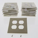 Leviton PJ82-I Ivory 2-GANG Duplex Outlet Unbreakable Midway Wallplates 25PCS. Fixed Price $43.69.