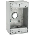 Hubbell 5331-0 Weatherproof Box, 18.3 Cu-in, 5-OUTLET, 1-GANG, Aluminum, Gray,. Fixed Price $17.82.