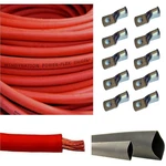 Windynation Wni 2 Awg Gauge 10 Feet Red Battery Welding Pure Copper Ultra. Fixed Price $94.79.
