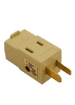 Leviton 531-I Non-grounding Cube Adapter, 125 V, 15 A, Outlet, Ivory. Fixed Price $7.95.