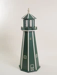 Poly Lumber Lighthouse-electric Or Solar-green W/beige 3 5 Ft-amish Made. Fixed Price $809.00.