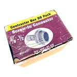 Sigma Screw Connector 3/8"- 1/2 Bx Mc Flex Metal Conduit Fittings 40 Pack. Fixed Price $44.97.